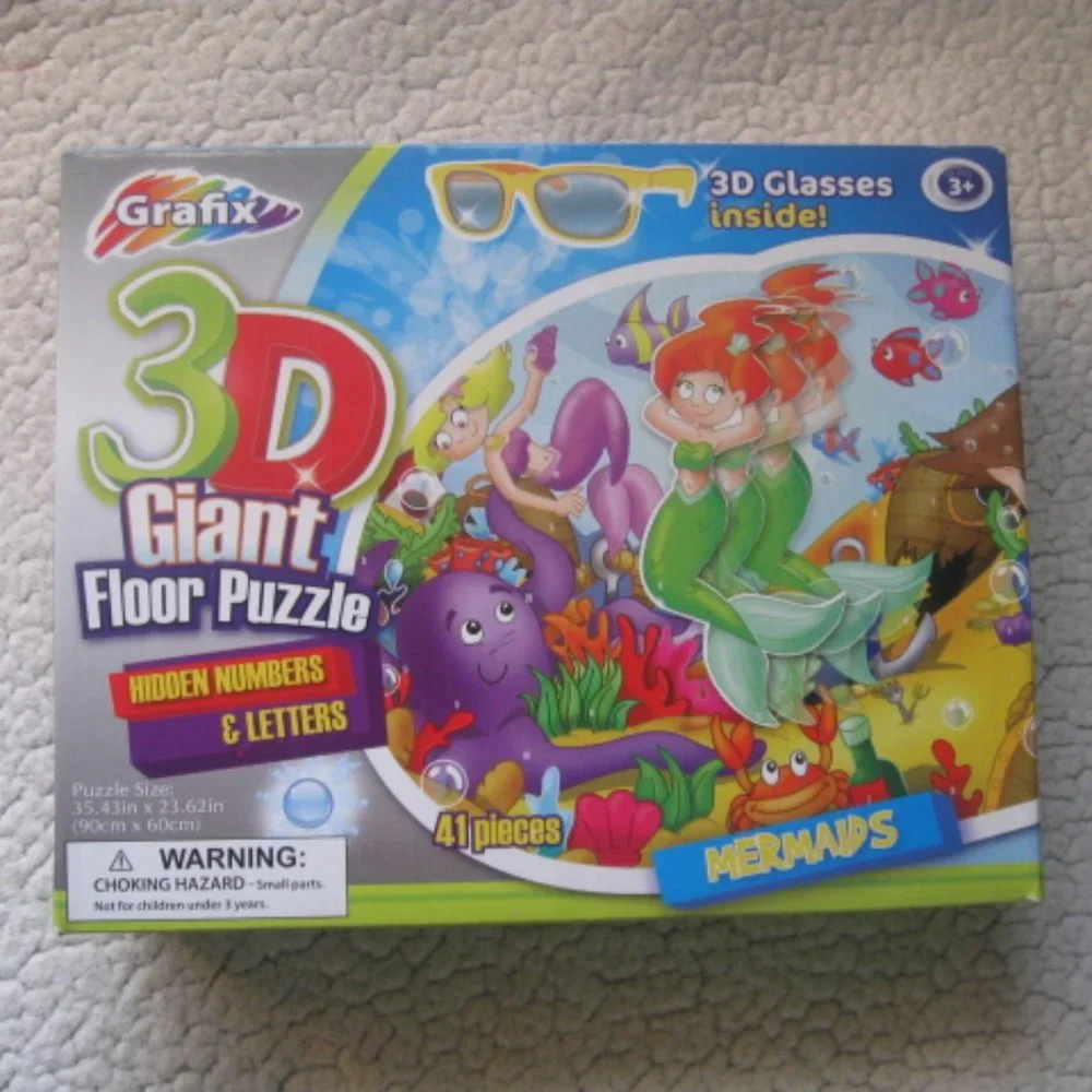 Grafix 3D Giant Mermaid Floor Puzzle